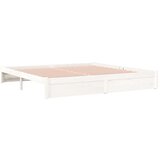  Za krevet od masivnog drva bijeli 200 x 200 cm | shoptok.hr