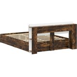  Okvir kreveta s pohranom s ladicama Dimljeni hrast 135 x 190 cm - Dimljeni hrast 135 x 190 cm bez središnje police | shoptok.hr