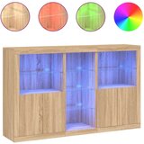  Komoda s LED svjetlima boja hrasta sonome 162 x 37 x 100 cm | shoptok.hr