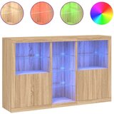  Komoda z LED lučkami sonoma hrast 162x37x100 cm | Shoptok.si