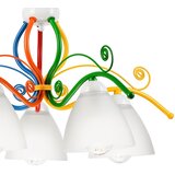  Luster na lancu RETRO 5xE27/60W/230V beli/šaren | Eponuda.com