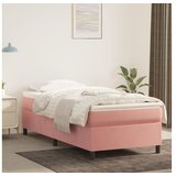  Box spring posteljni okvir roza 90x190 cm žamet | Shoptok.si