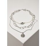 Urban Classics Ocean Layering Necklace Silver One Size | shoptok.hr