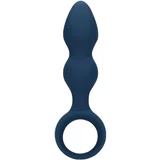 Loveline - analni dildo s prstenom - veliki (plavi)