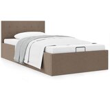 Maison Chic Dvižni Posteljni okvir - Enojna postelja - Postelja za odrasle taupe blago 100x200 cm, (21693624) | Shoptok.si