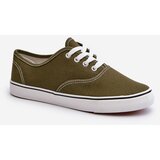 Boto Women's Classic Dark Green Canvas Sneakers Olvali | Shoptok.si