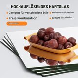 HASIPU 8x samolepilno stensko ogledalo iz kaljenega stekla 29×29cm | Shoptok.si
