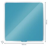 Zweckform Tabla steklena 45x45 leitz cosy modra 70440061 | Shoptok.si