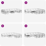  Set vanjskih sofa 11 kom. Bijela i bež | shoptok.hr