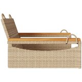  Klupa za ljuljanje bež 63x62x40 cm od poliratana | Eponuda.com