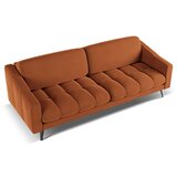 Makamii Oranžna žametna sedežna garnitura 238 cm Nalu – | Shoptok.si