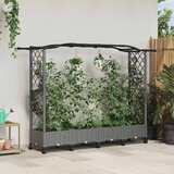  Povišeni krevet s mrežom i krovom Svjetlosiva 207 x 40 x 129 cm - Svjetlosiva 207 x 40 x 136 cm s krovom u obliku lukova (2 bočn | shoptok.hr
