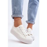 EVENTO Women's White Fabric Sneakers Staneva | ePonuda.com