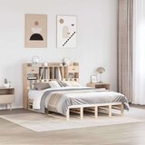  Krevet s regalom za knjige bez madraca 150 x 200 cm od borovine | shoptok.hr