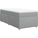  Box spring krevet s madracem svjetlosivi 90x190 cm od tkanine | shoptok.hr