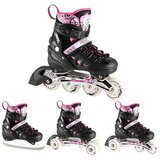  Nh10905 4u1 roze led veličine s (31-34) roleri/klizaljke nils extreme | shoptok.hr