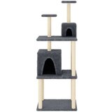  Mačje drevo s praskalniki iz sisala temno sivo 167 cm, (20958219) | Shoptok.si
