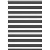 vidaXL Zavjesa zebra crna 95x100 cm širina tkanine 90,9 cm poliester | shoptok.hr