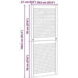 vidaXL ormarna vrata smeđa 140.5 x 59.5 x 2.1 cm masivna borovina | shoptok.hr