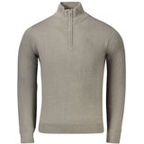 North Sails muški pulover s polovičnim zatvaračem taupe | shoptok.hr