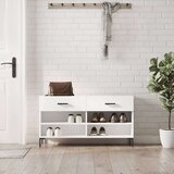  Klupa za cipele bijela 102 x 35 x 55 cm od konstruiranog drva Cijene