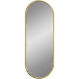  Stensko ogledalo zlate 40x15 cm ovalno | Shoptok.si