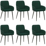  Trpezarijske stolice 6 pcs Baršun Tamnozelena 57 x 50 x 85 cm | shoptok.hr