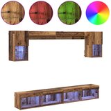 TV stenske enote z LED z LED lučmi 6 pcs Star les Konstruiran les, (5000132223) | Shoptok.si