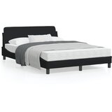 vidaXL Okvir za krevet s uzglavljem crni 140x190 cm od tkanine Cijene