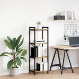 vidaXL Knjižna omara artisan hrast 40 x 30 x 118 cm Les in Jeklo | Shoptok.si
