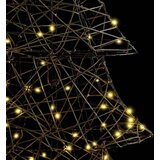 vidaXL Božično drevo med 160 LED Toplo bela 150 cm Ratan | Shoptok.si