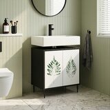  Kupaonski ormar HANAU Crni hrast 60 x 40 x 61 cm | shoptok.hr