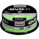 Intenso 1x25 DVD-R 4,7GB 16x Speed Cakebox printable Cijene