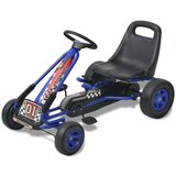 vidaXL Go Kart s Pedalama i Podesivim Sjedalom Plavi Cijene