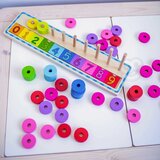 Woopie green puzzle učenje brojanja i boja montessori 56 kom. | shoptok.hr