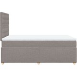 vidaXL Krevet s oprugama i madracem smeđesivi 120 x 190 cm od tkanine | shoptok.hr