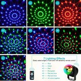 URAQT 2x LED disco krogla z daljincem in priseskom | Shoptok.si
