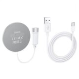 Hoco original brezžična polnilna postaja CW31 magnetna 15W MagSafe, brezžični polnilec iPhone 14 srebrn | Shoptok.si