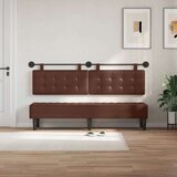  Držeće uzglavlje Zidne Lažna koža - Smeđa 180 cm bez LED | shoptok.hr