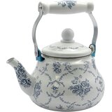 HOP Čajnik s cedilom Modre vrtnice 1,5l / indukcija / emajl, inox, (5000199955) | Shoptok.si