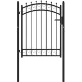  Vrata za ogradu EMMEN s šiljcima čelik 103x109,5 cm crna | Eponuda.com