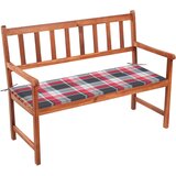vidaXL Vrtna klupa s jastukom 120 cm od masivnog bagremovog drva | shoptok.hr