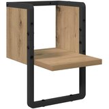  Polica na zidu s policom Umjetnička hrastovina 20 x 25 x 30 cm | shoptok.hr