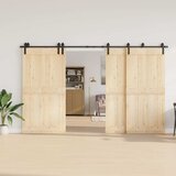  za klizna vrata 366 cm čelični crni | shoptok.hr