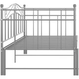  Izvlečni posteljni okvir siv iz kovine 90x200 cm, (20645684) | Shoptok.si