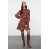 Trendyol Camel Floral Woven Winter Dress | Eponuda.ba