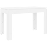  Blagovaonski stol bijeli 120 x 60 x 76 cm konstruirano drvo | shoptok.hr