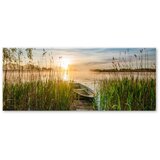 Styler Slika Boat In The Grass, 125 x 50 cm Cene
