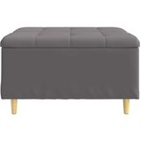  Otoman za pohranu s jastukom Sivi 80 x 80 x 45 cm Umjetna koža | shoptok.hr