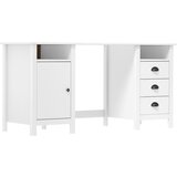 vidaXL Pisalna miza Hill bela 150x50x74 cm trdna borovina Cene